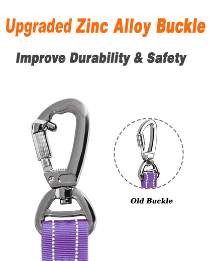 AUBELL Tactical Dog Leash Heavy Duty,4- Reflective Strong No Pull Seat