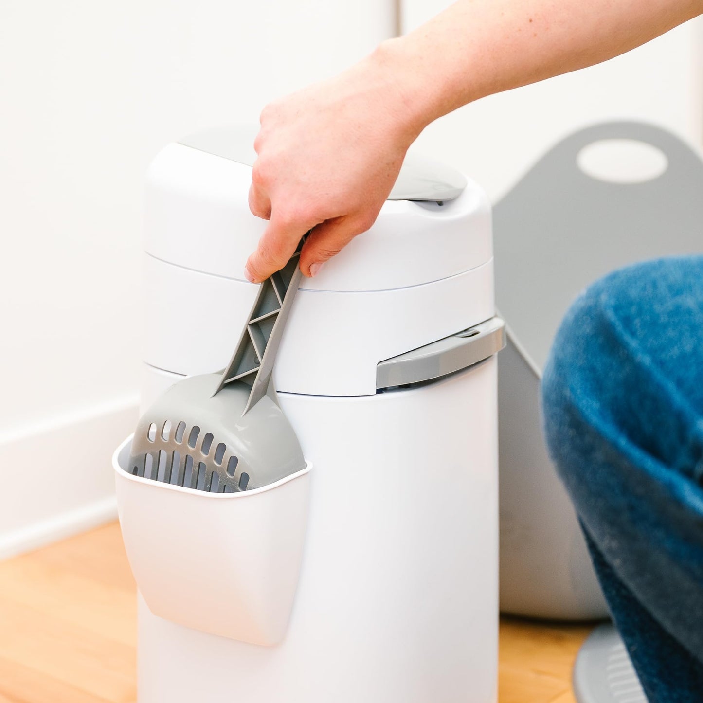 Litter Genie Style Pail Cat Litter Box Waste Disposal System for Box
