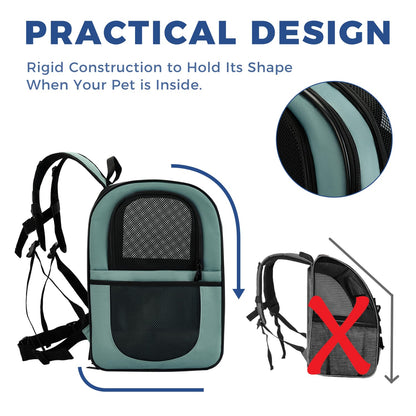 Apollo Walker Dog Cat Carrier Backpack for 4- Pets Ventilated Carrier