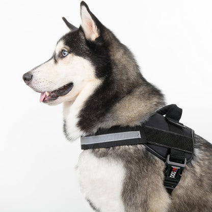 Dogline Dog Harness, Reflective No-Pull Adjustable Vest with Harness