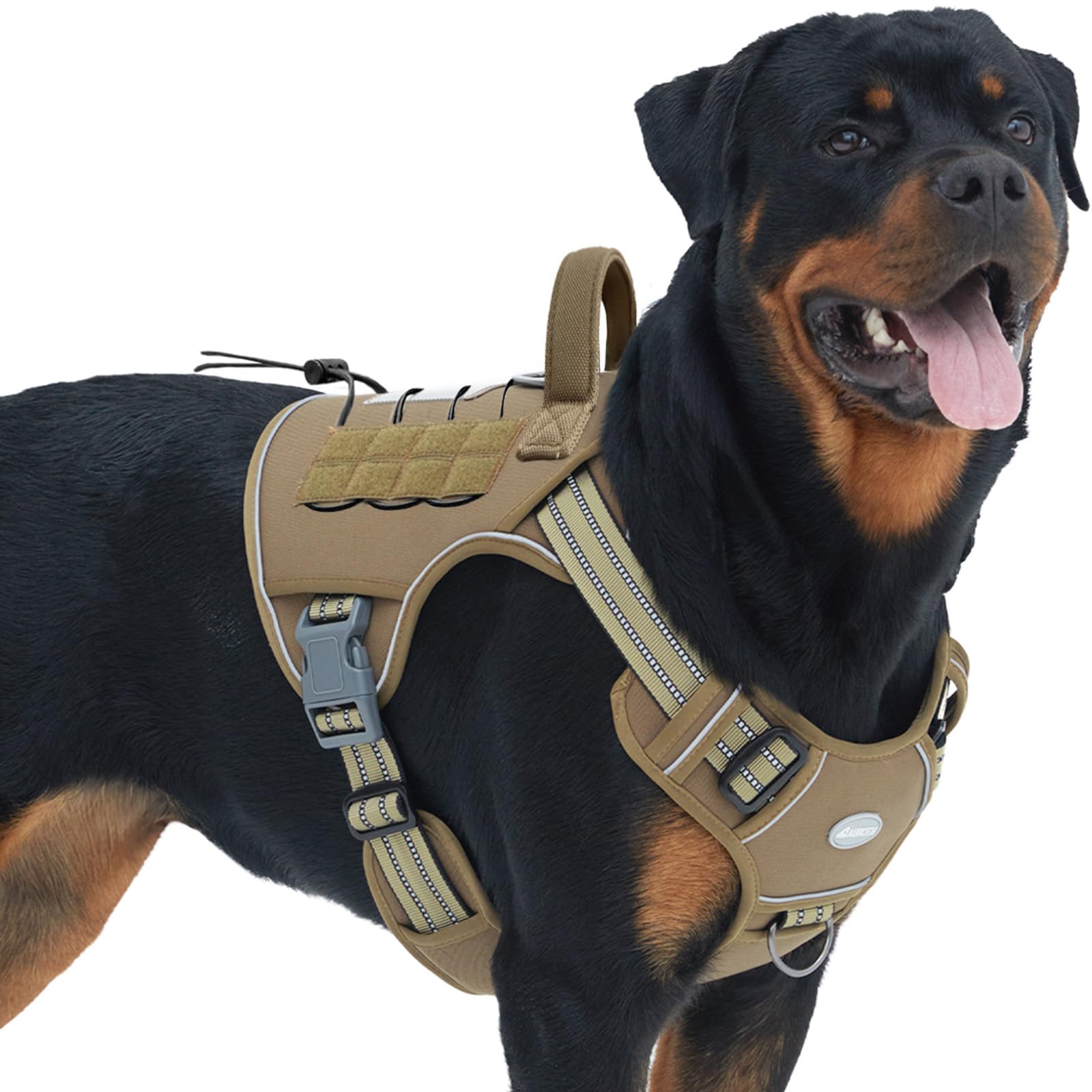 Auroth Tactical Dog Harness for Large Dogs No Pull Adjustable Harness