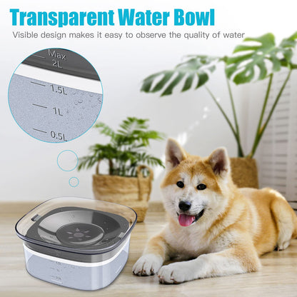 UPSKY Dog Water Bowl No Spill Dog Bowls Large Capacity Spill Bowl