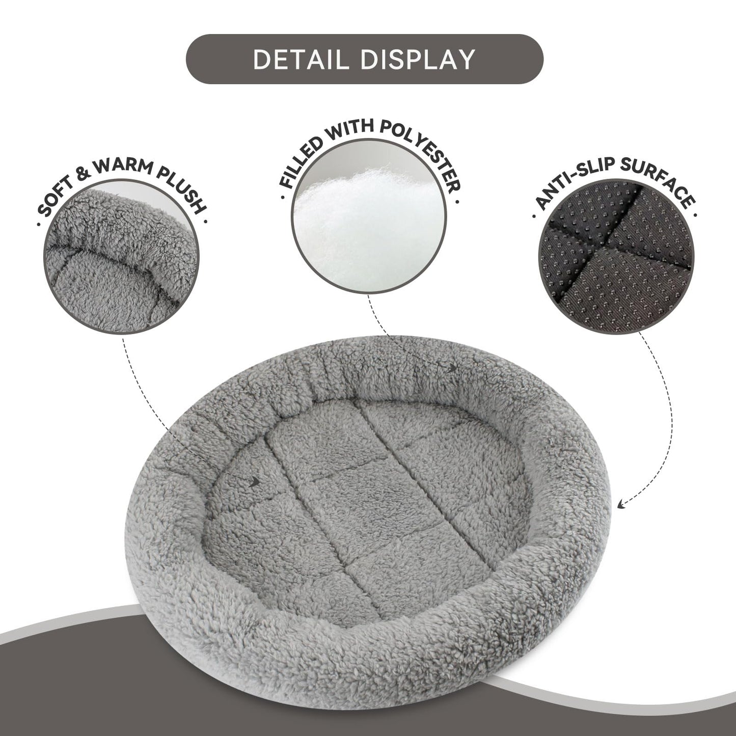 Enjoying Small Cat Bed Mat, 11.81" Round, Self Warming Cat Mat