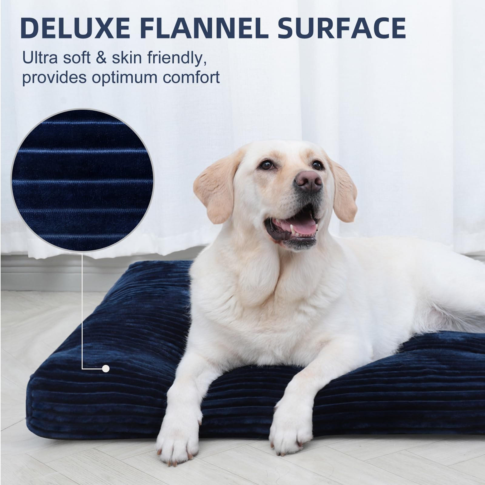 Dog Crate Bed Washable Dog Beds for Large Dogs Deluxe Thick Bed