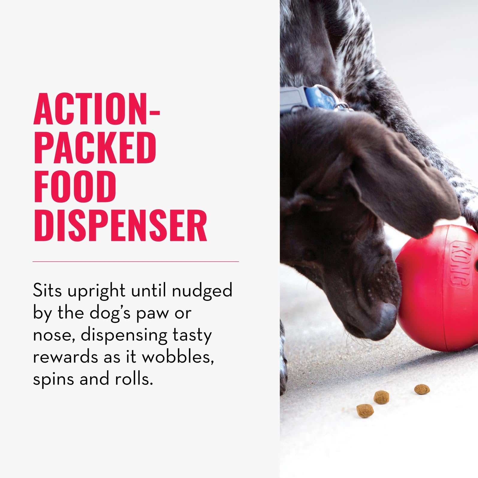 KONG Wobbler Interactive Dog Toy for Treat Dispensing Dog Slow Feeder