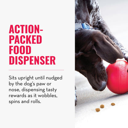 KONG Wobbler Interactive Dog Toy for Treat Dispensing Dog Slow Feeder
