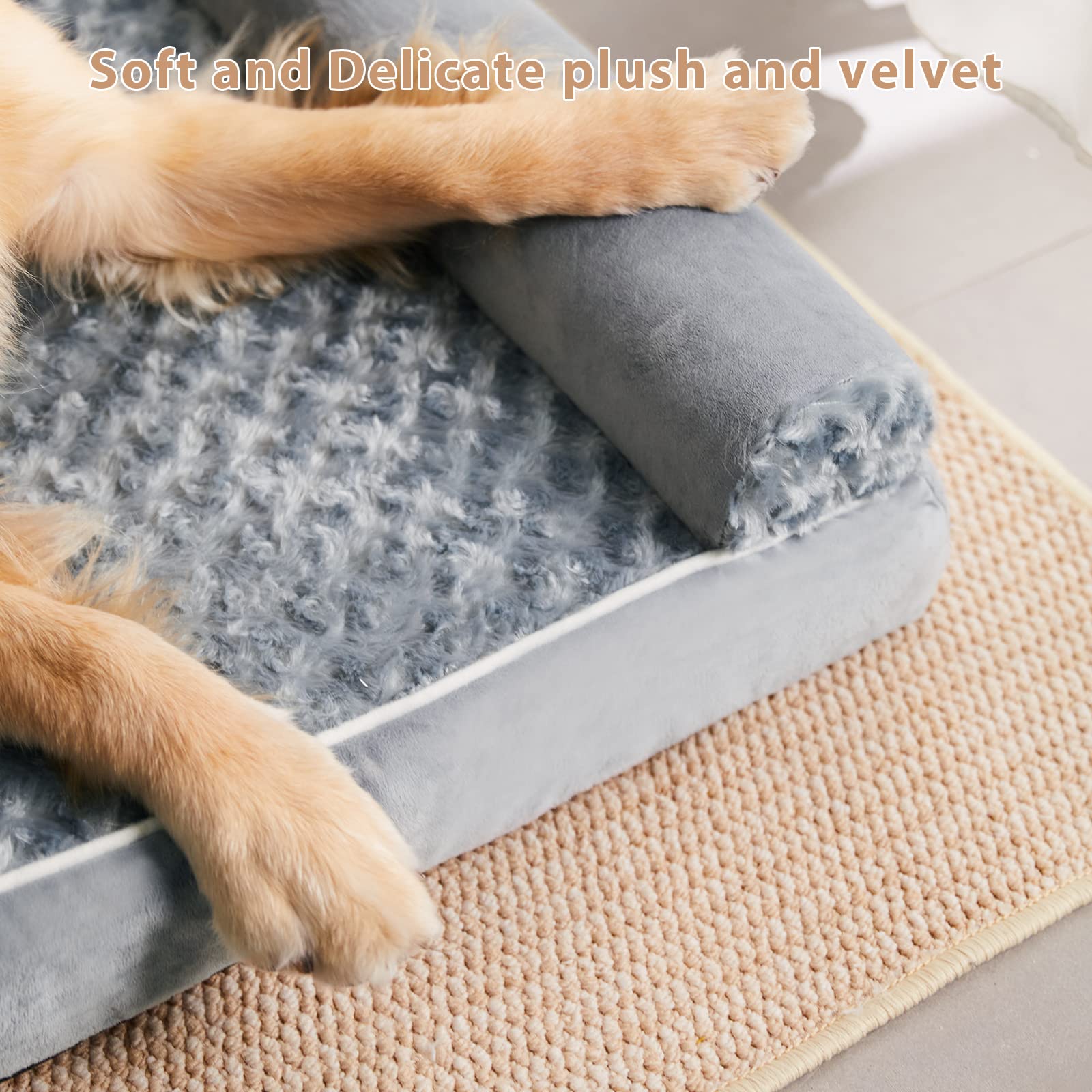 BFPETHOME Dog Beds for Large Dogs, Orthopedic Dog Bed
