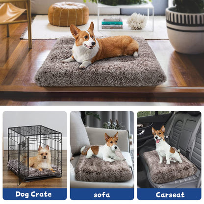 ULIGOTA Dog Crate Pad for Large Dogs, Deluxe Plush Anti-Slip Pet Bed