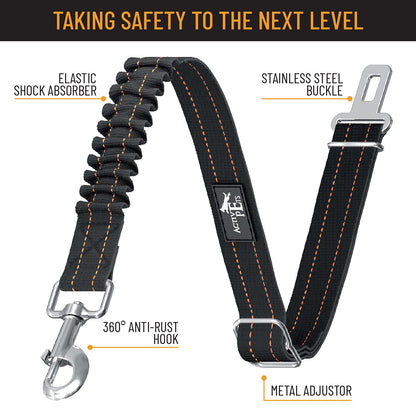 Active Pets Dog Seatbelt, Adjustable Safety Dog Seat Car Harness, Seat