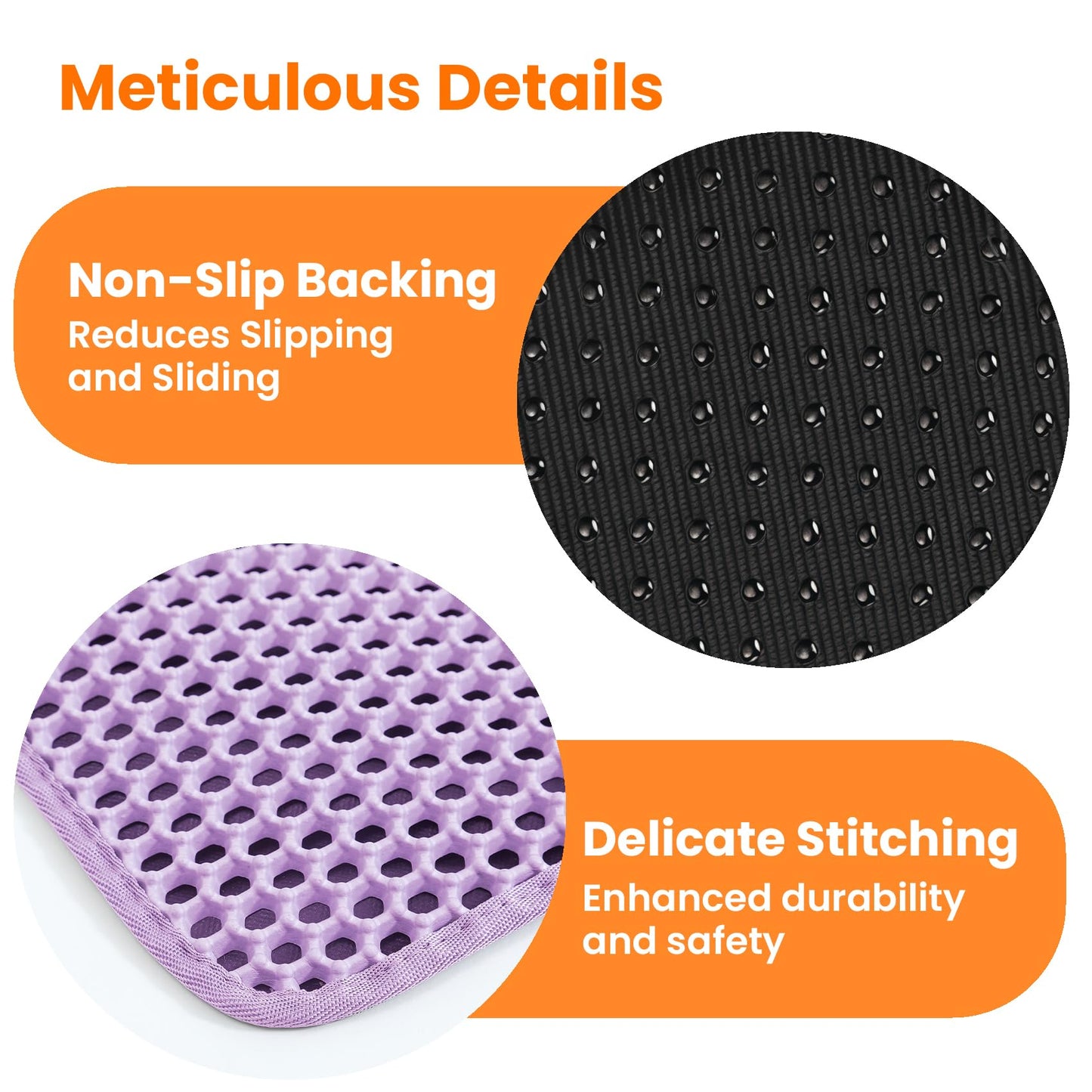 Petinstinct Jumbo Cat Litter Mat, Double Layer Honeycomb Litter