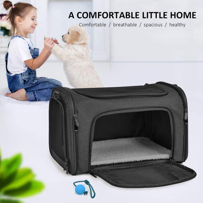 Henkelion Large Soft Sided Cat and Pet Carrier for Cats and Carrier