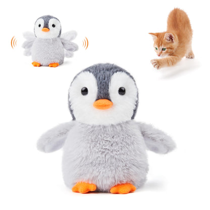 Potaroma Flapping Cat Toys Emperor Penguin, Rechargeable, Catnip