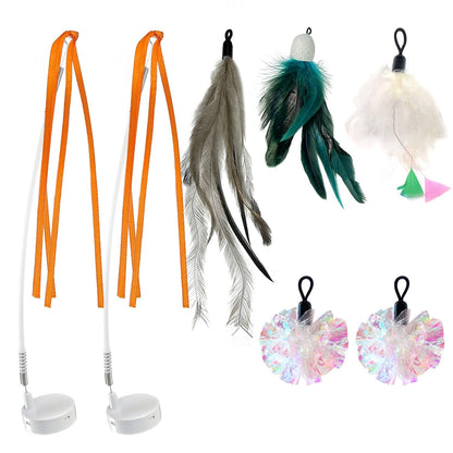 ORSDA 3in1 Interactive Cat Toys Replacement Attachments 7PCS Wand