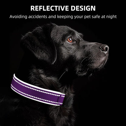 AirTag Dog Collar, IP68 Waterproof Air Tag Dog Collar Holder Collar
