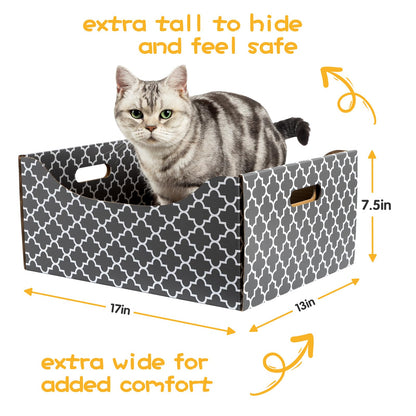 [Ultra-Large] Cardboard Cat Scratcher Box, Heavy Duty Cat Scratcher