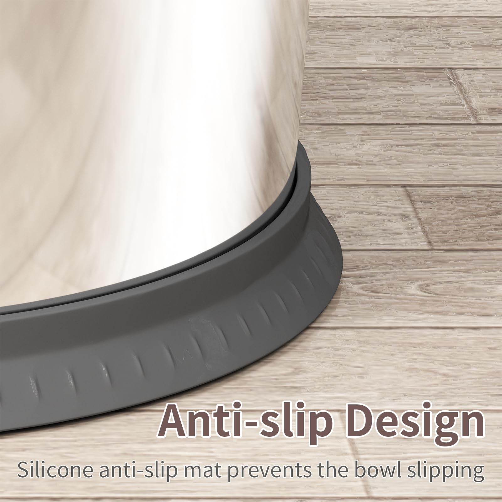 Dog Water Bowl No Spill Stainless Steel Water Bowl for Dogs No Mat