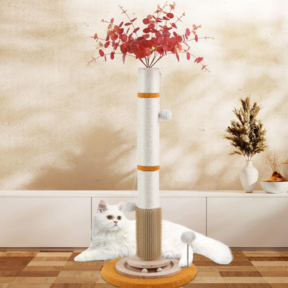 Cat Scratching Post,45'' Tall Scratching Post for Indoor Scratcher