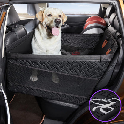 TKYZ Large Dog Car Seat,PU Leather Back Seat Extender Seat