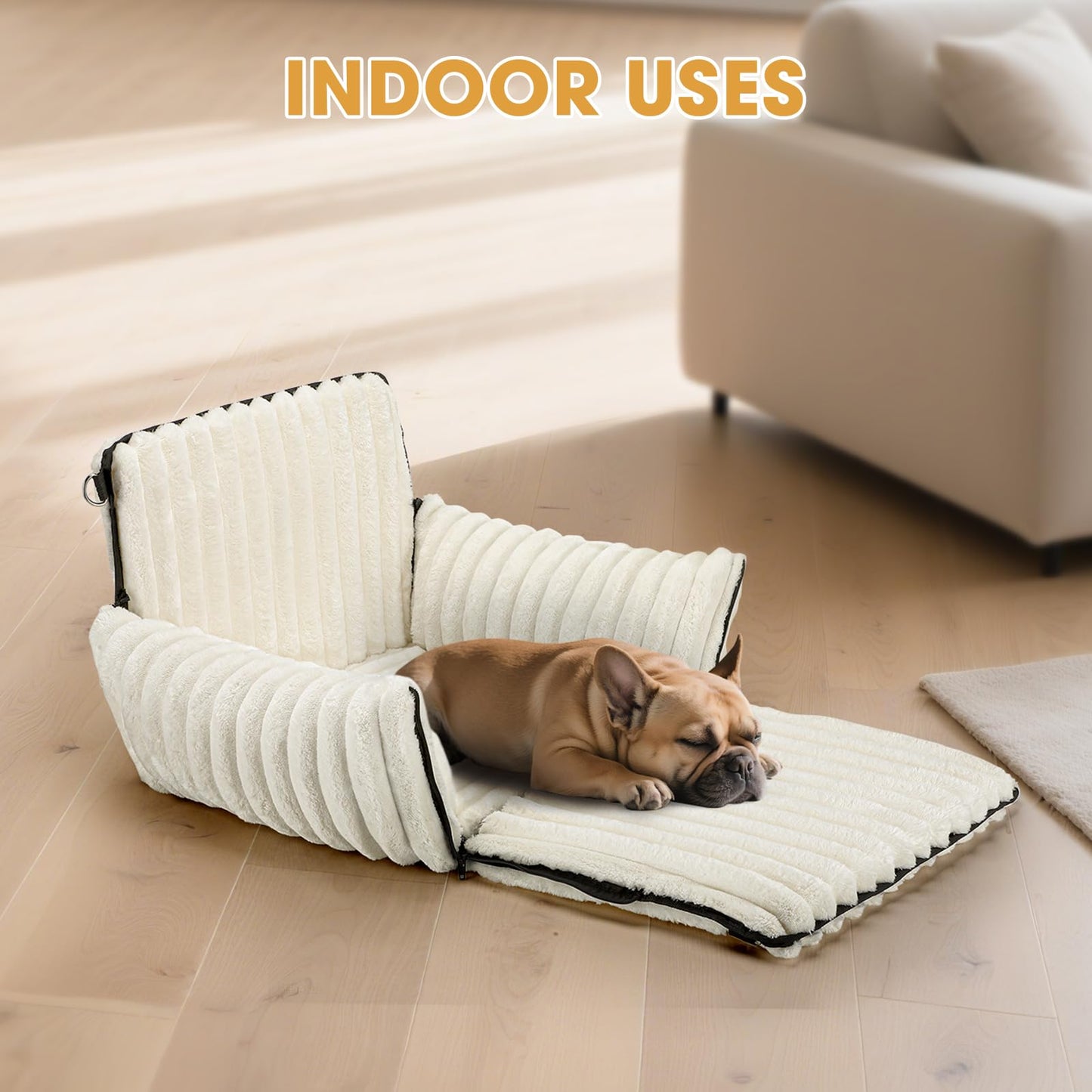 MIXJOY 6-in-1 Dog Car Seat for Small/Medium Dogs up Seat