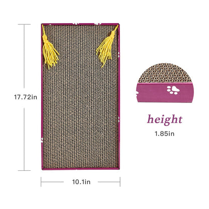 PEEKAB Cat Scratcher Cardboard Wide Scratching Board Reversible Pad