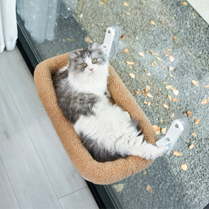Zakkart Foldable Cat Hammock for Window Cordless, Machine Washable Bed