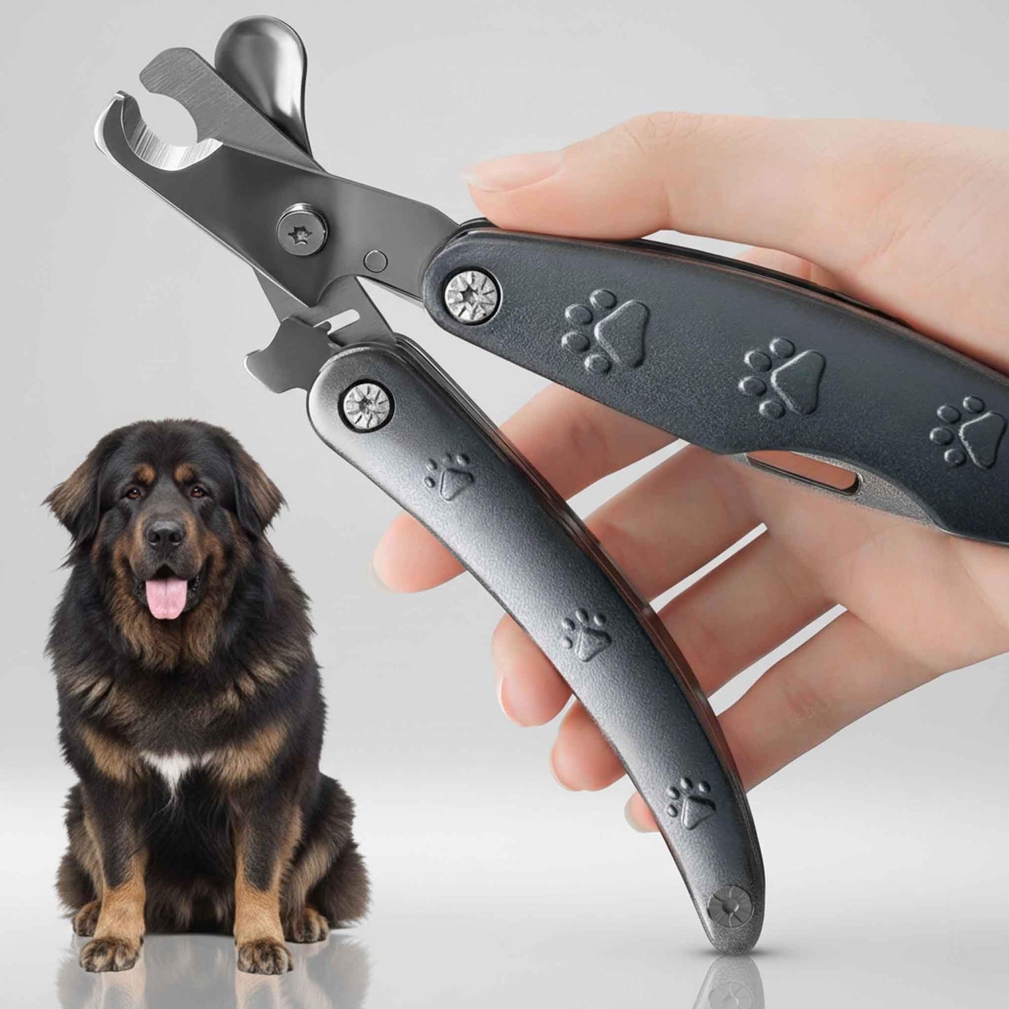 Heavy Duty Dog Nail Clipper for Large Dog Thick Nail, 3in1 Dog Clipper