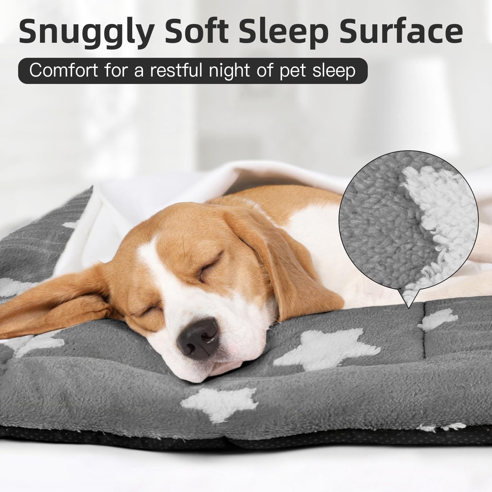 Mora Pets Cat Bed for Indoor Cats Washable Dog Crate Pad Cute Crate