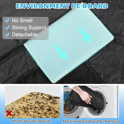 Kytely Back Seat Extender for Dogs,Hard Bottom Dog Car Seat Cover