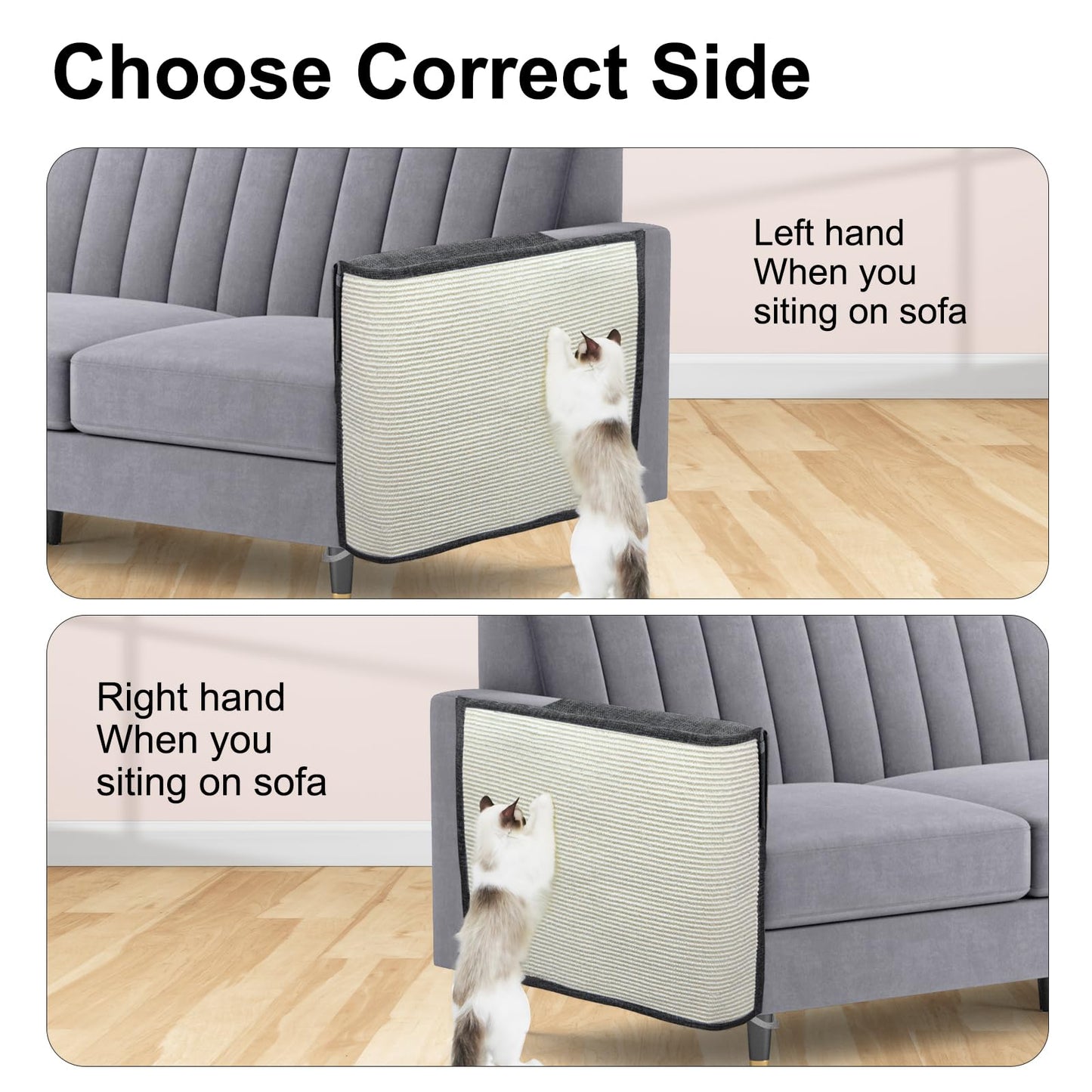 Upgraded Cat Scratch Furniture Couch Protector with Furniture