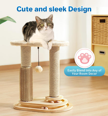 Made4Pets Cat Scratching Post, Cat Self Groomer for Indoor Scratcher