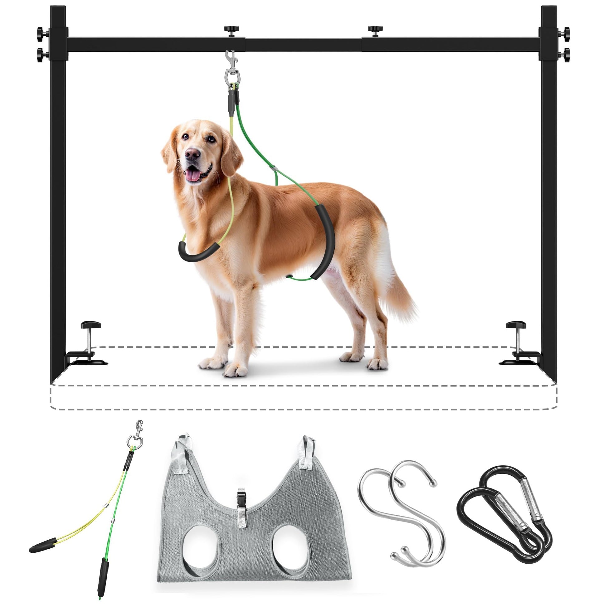 Dog Grooming Arm for Table, L Size, Adjustable 42" Height 31"-43"