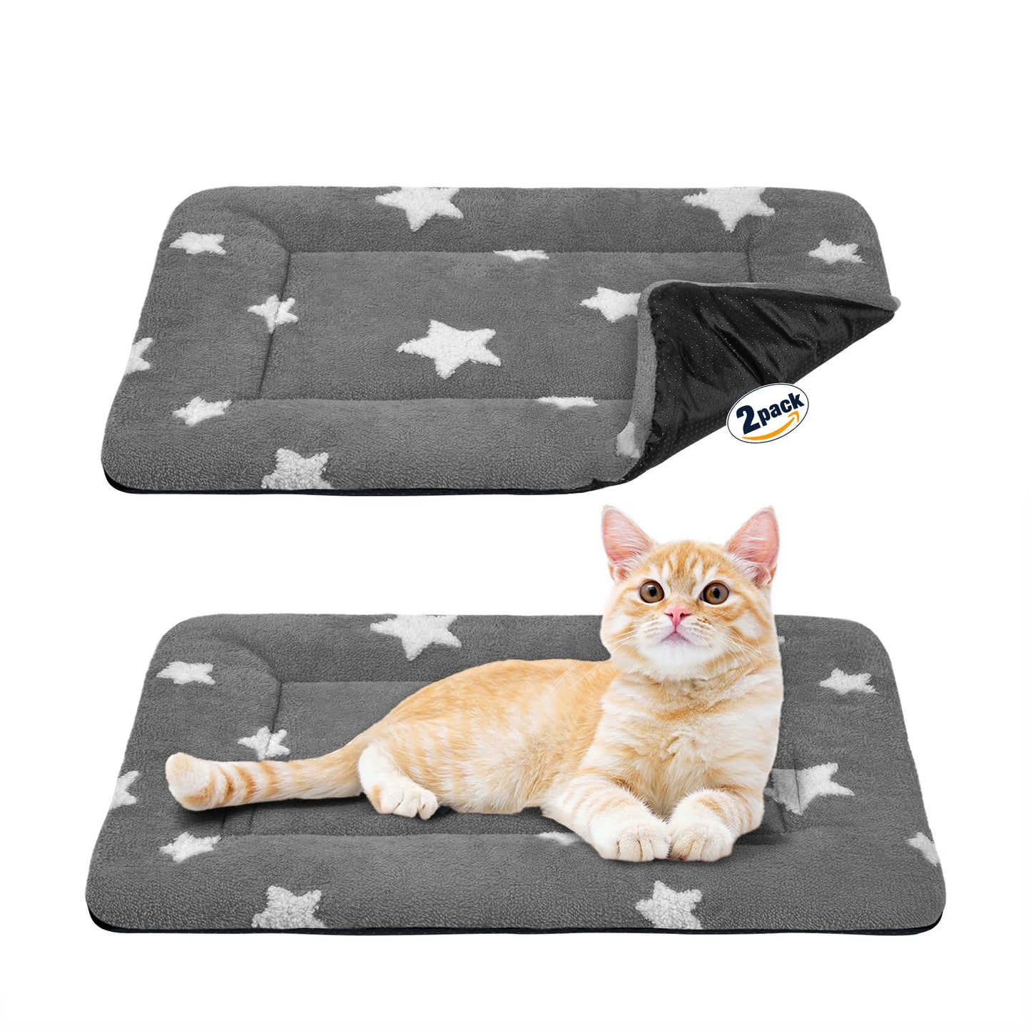 Mora Pets Cat Bed for Indoor Cats Washable Dog Crate Pad Cute Crate