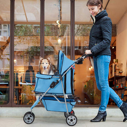 BestPet, 3-Wheel Pet Stroller, Dog and Cat Stroller, Carrier