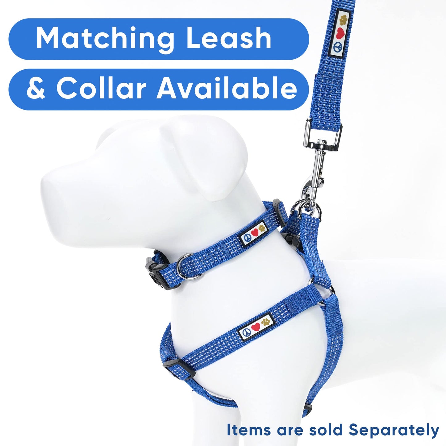 Pawtitas Reflective Step-in Dog Harness Adjustable No-Pull Vest