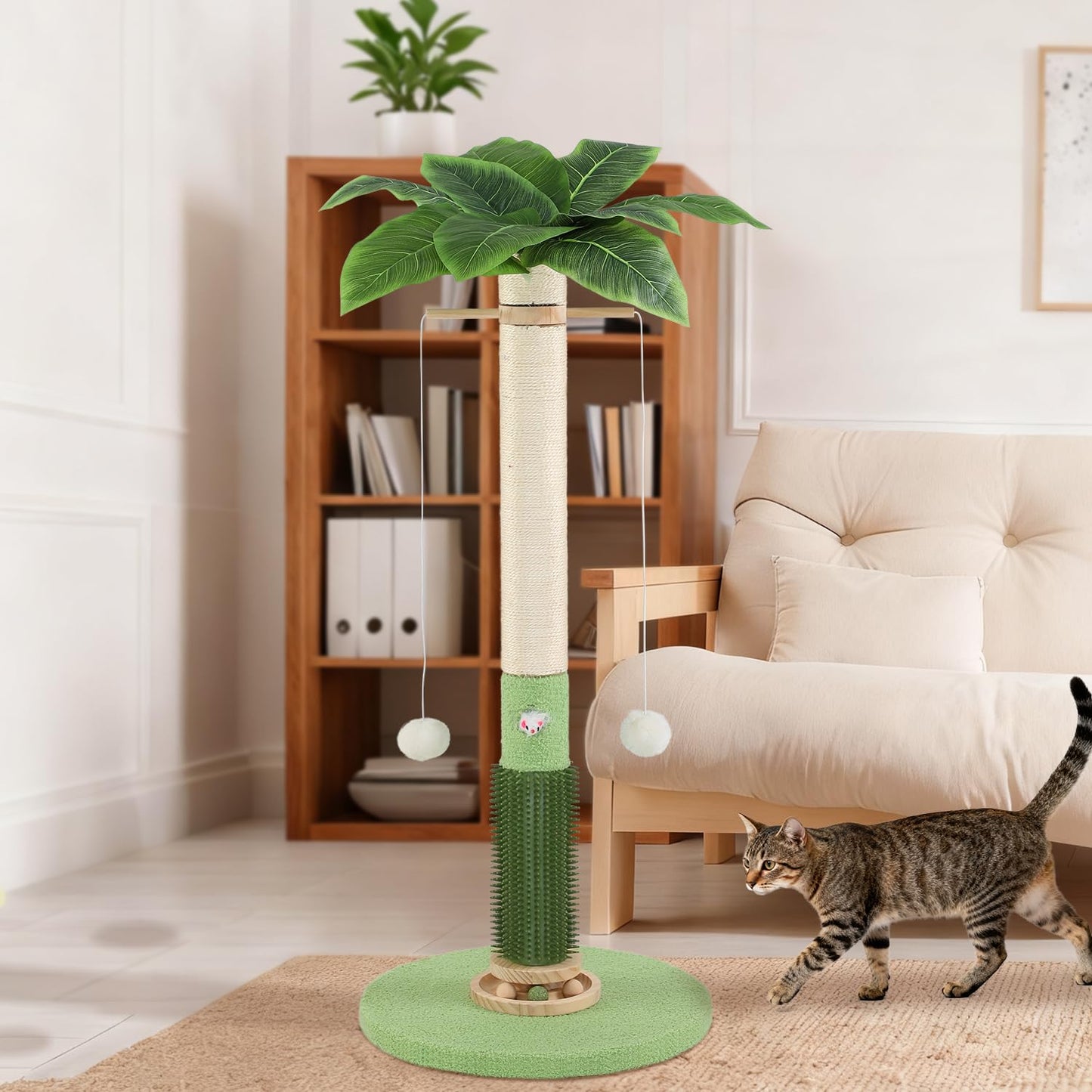COUNER Cat Scratching Post,37.5'' Tall Sisal Cat Tree Scratching Post