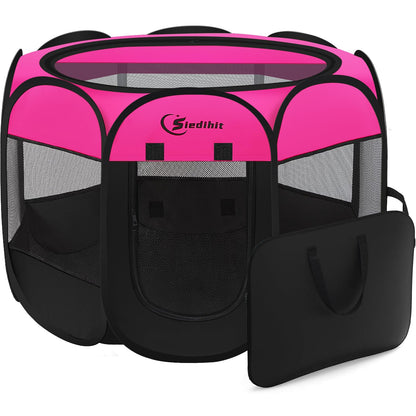 Siedihit Dog Cat Playpen, Large Puppy Pet Playpen, Dog Crate Tent Cage