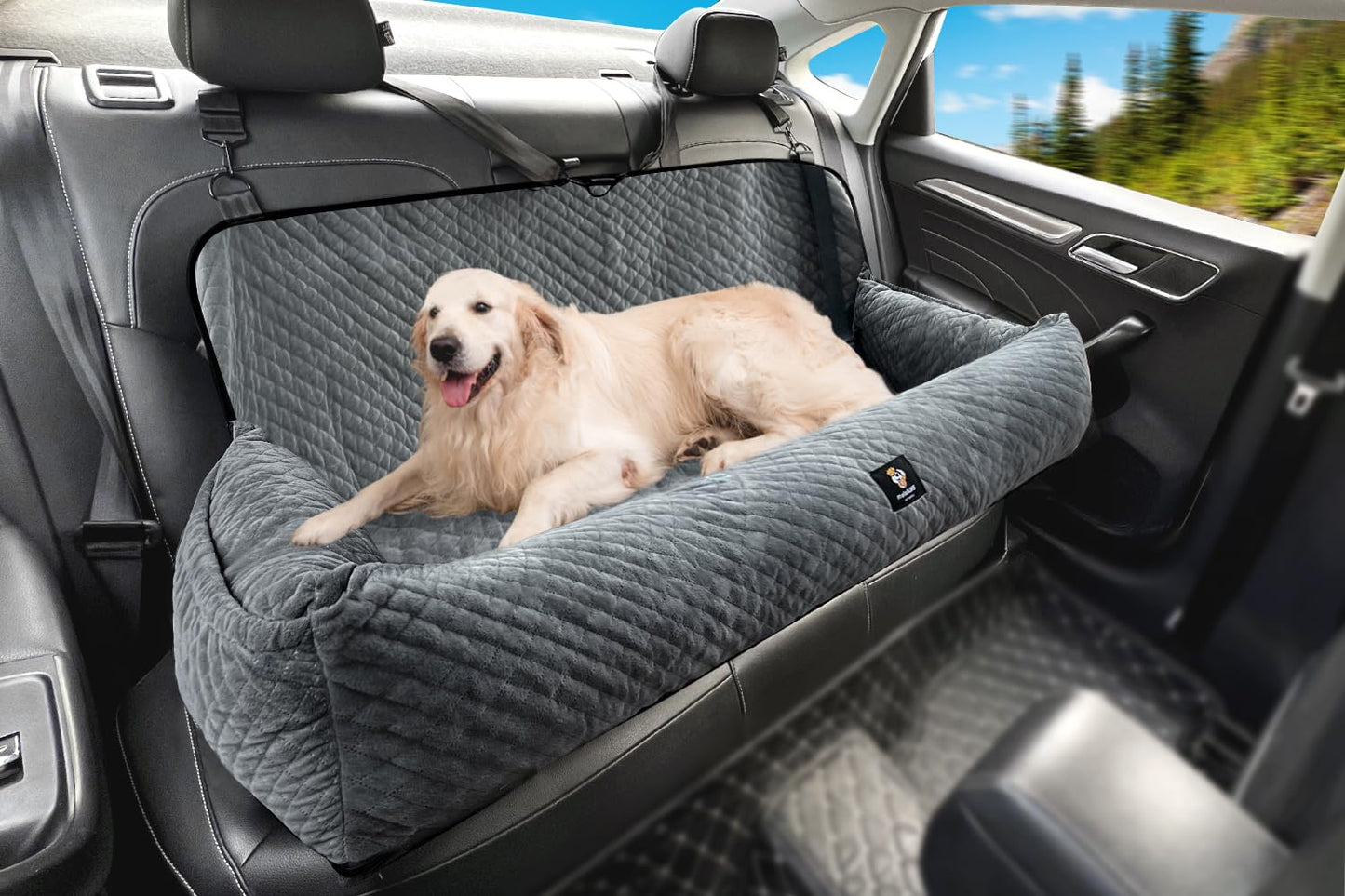Dog Car Seat for Medium/Large Dogs Under ,Multi-Functional Dog Seat