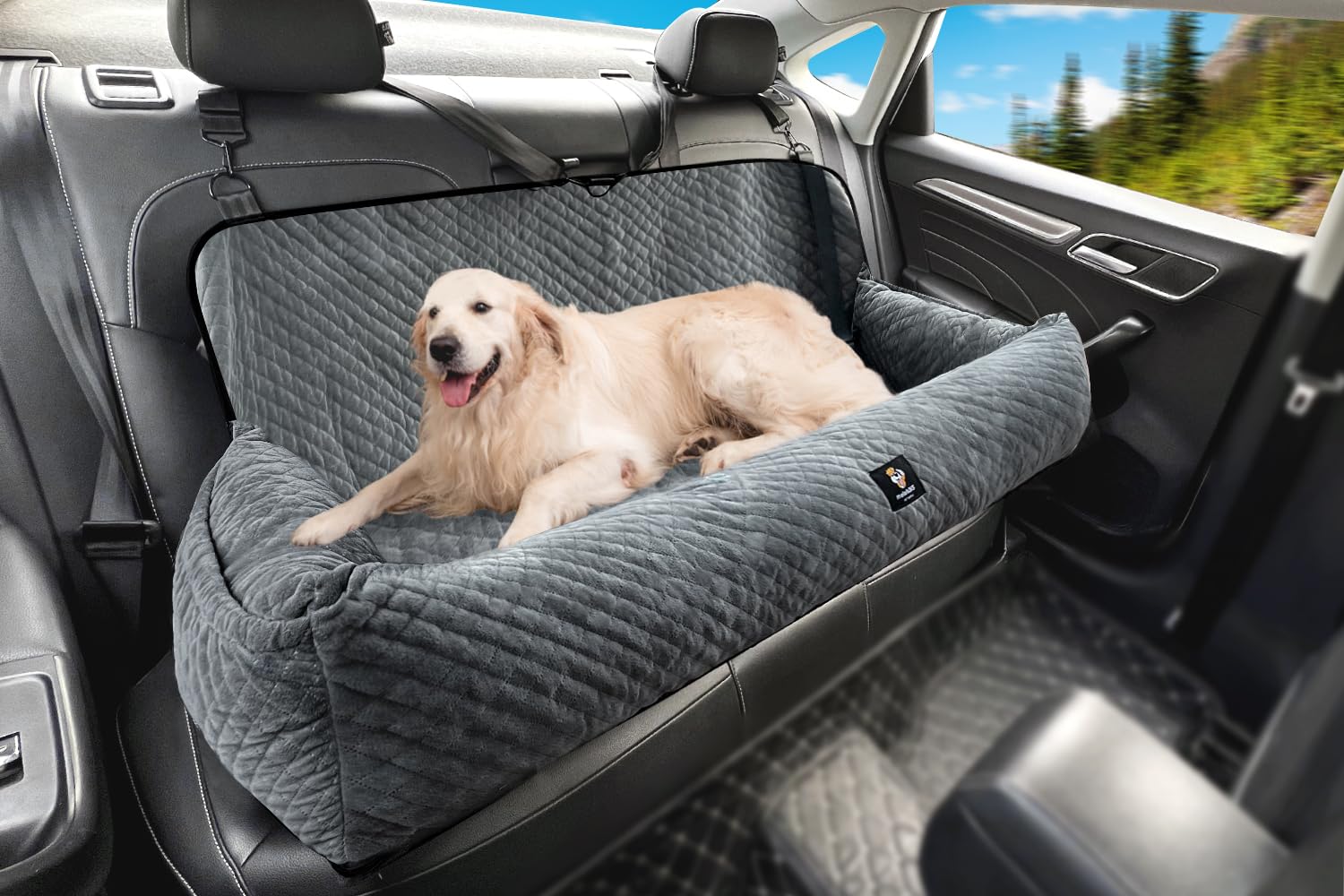 Dog Car Seat for Medium/Large Dogs Under ,Multi-Functional Dog Seat