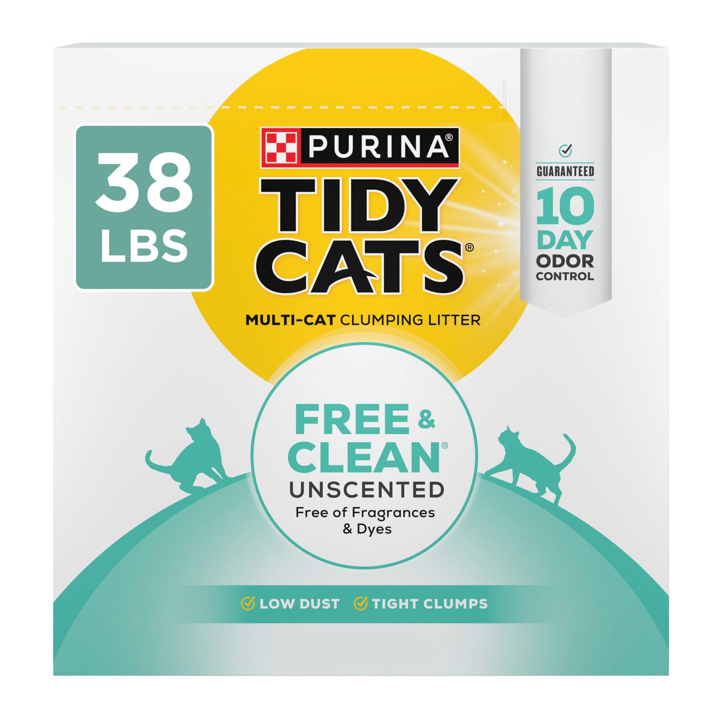 Purina Tidy Cats Free and Clean Unscented Cat Litter Box