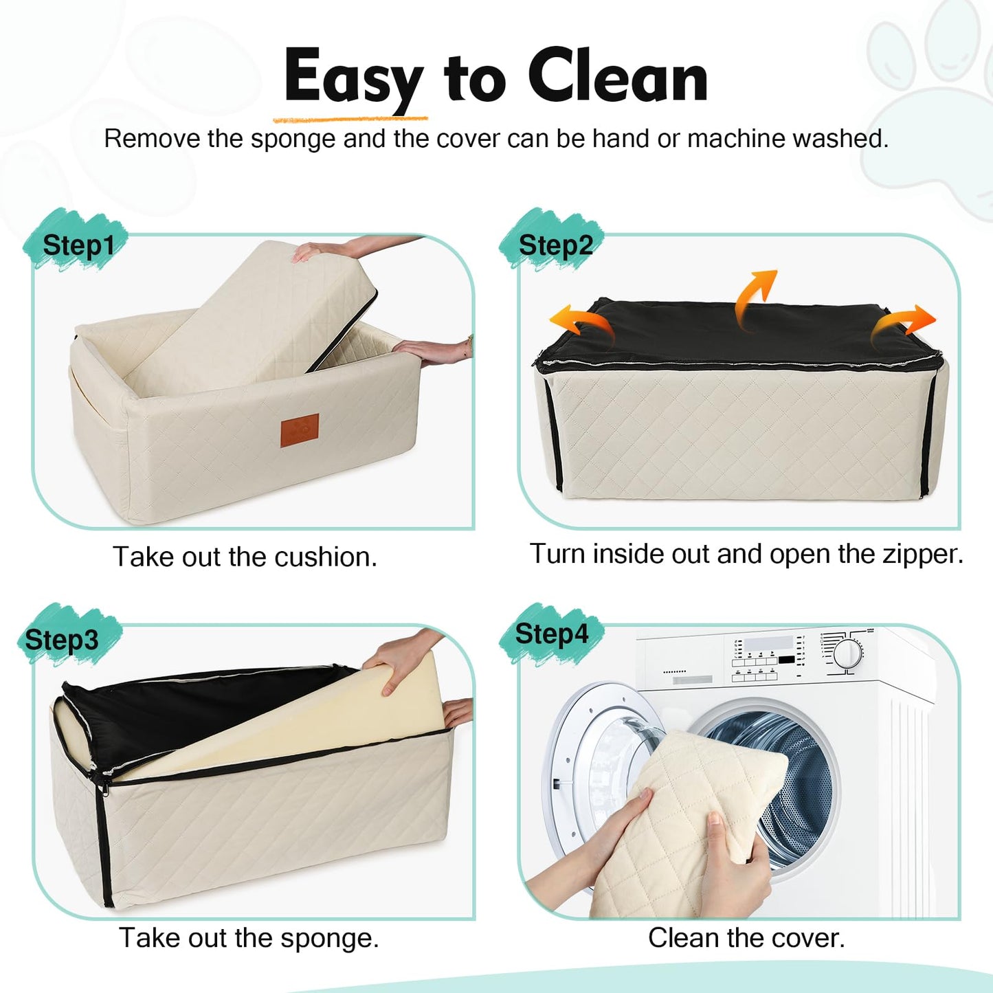 NEEZUKAR Dog Car Seat for Large Medium Dogs,Washable Pet Carseat Seat