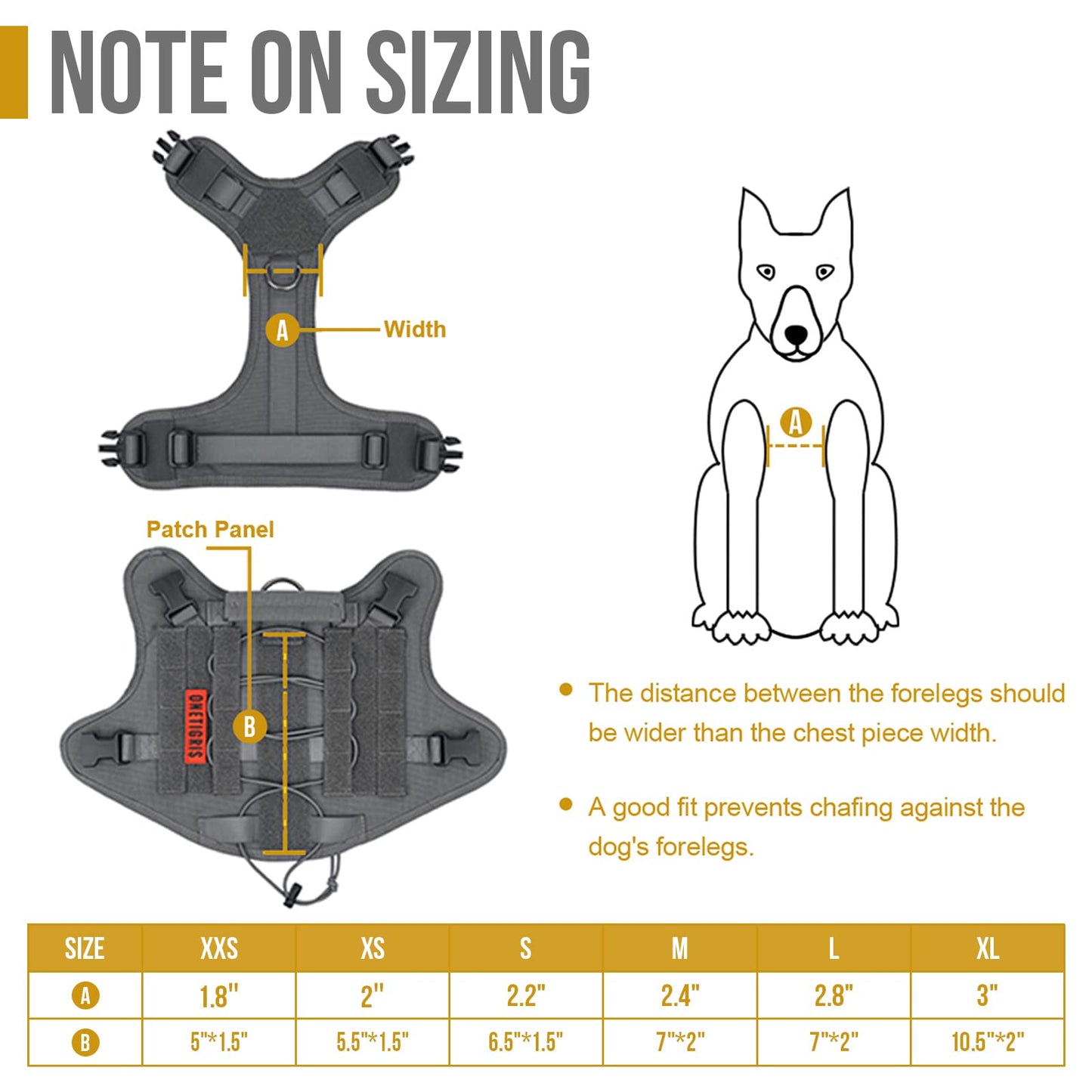 Tactical Dog Training Vest No Pull Harness for Dogs,Adjustable Harness