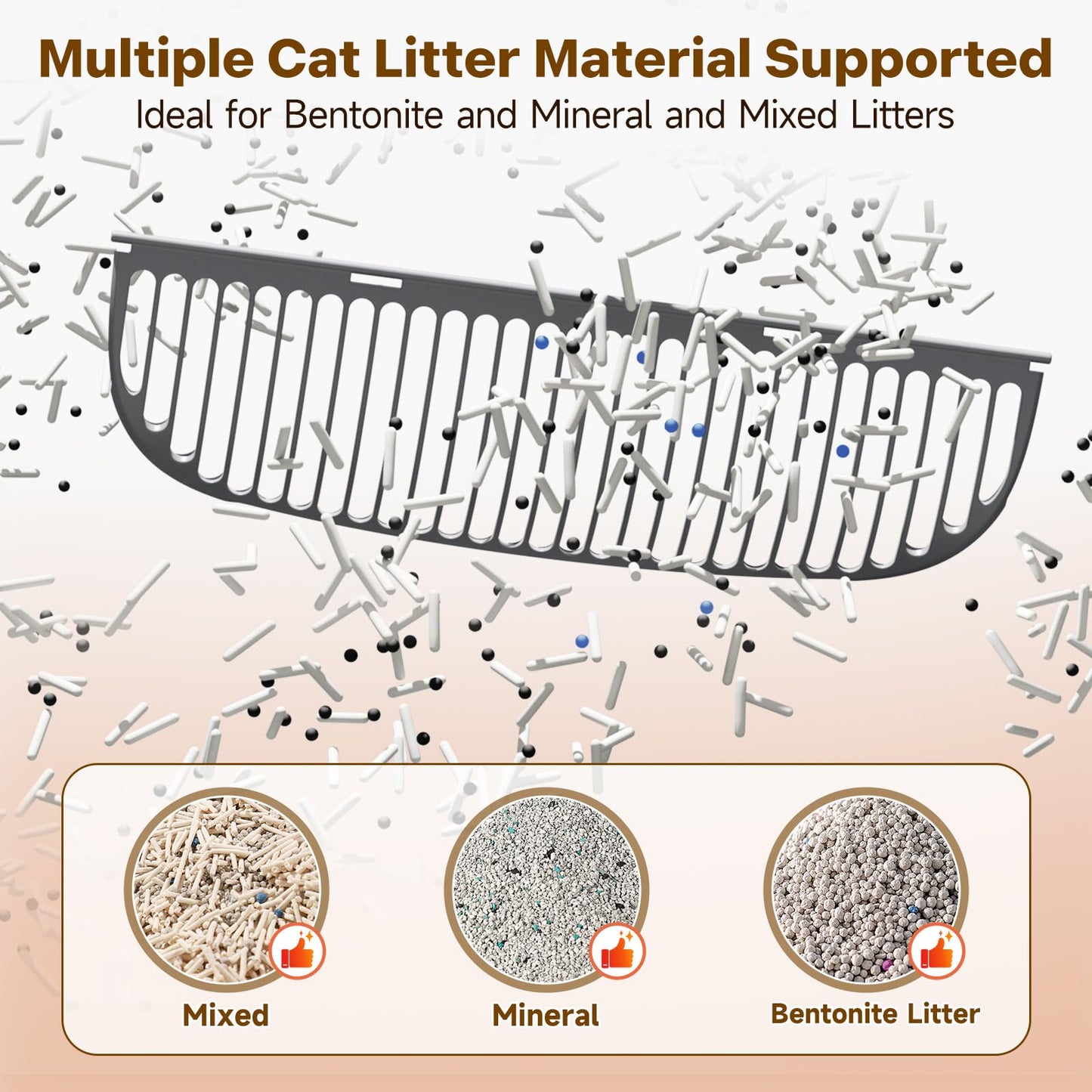 Hazrela Automatic Cat Litter Box,Self Cleaning Litter Box for Box