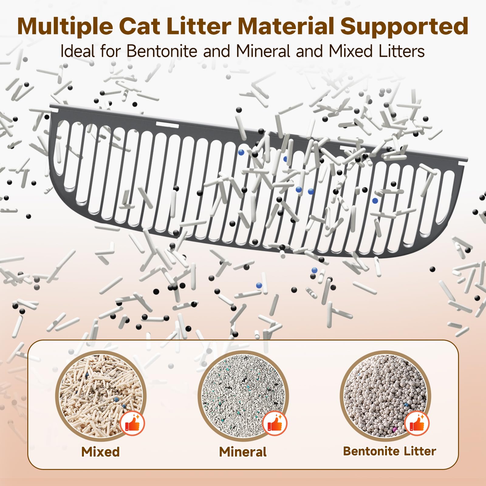Hazrela Automatic Cat Litter Box,Self Cleaning Litter Box for Box