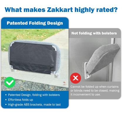 Zakkart Foldable Cat Hammock for Window Cordless, Machine Washable Bed