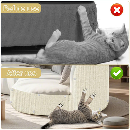 Cat Scratching Mat, x15.9" Trimmable Self-Adhesive Cat Scratch Mat