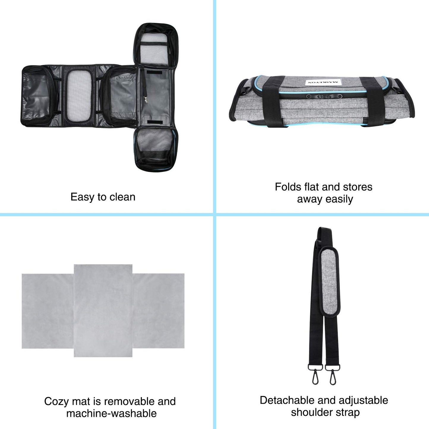 Airline Approved Pet Carrier, Large Soft Sided Pet Travel TSA Carrier