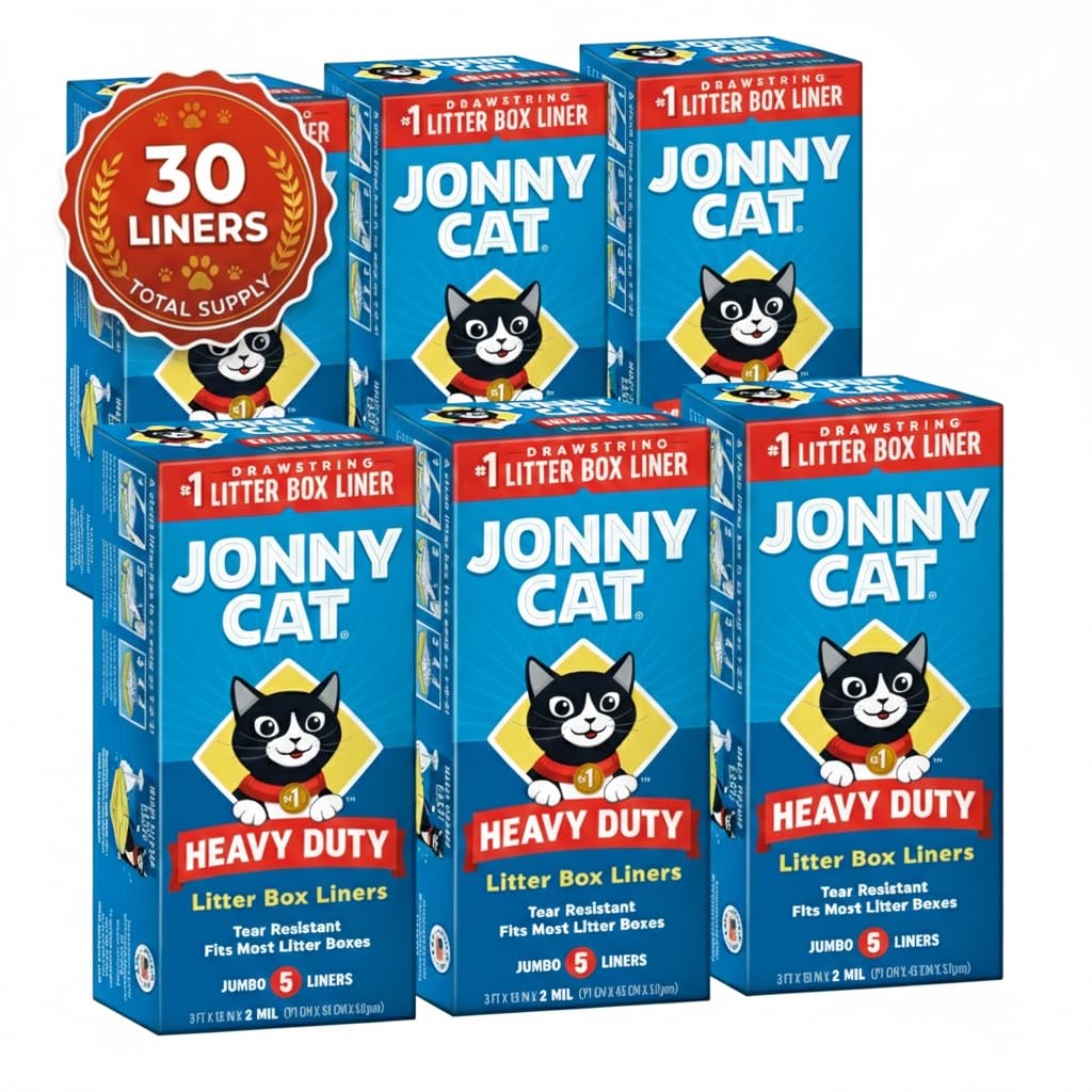 Jonny Cat Litter Box Liners: Heavy Duty Tear Leak Resistant Box