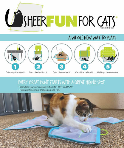 Sheer Fun For Cats Toy, Renews Old Toys, Engages Hunting Ball