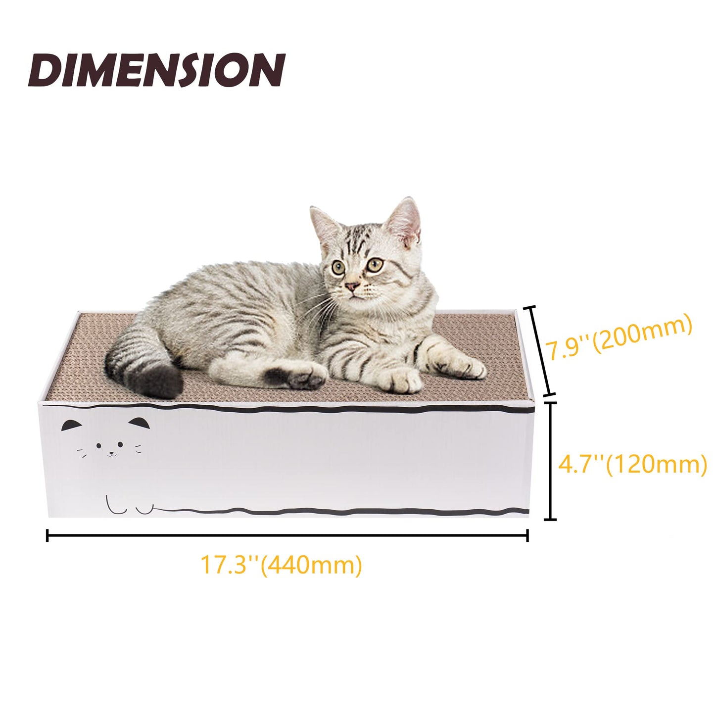 Smartbean Cat Scratcher, L x W x H, Reversible Design for Scratcher
