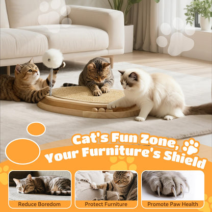 Tivray Cat Scratcher, Natural Sisal Scratching Pad, Kitten Ball